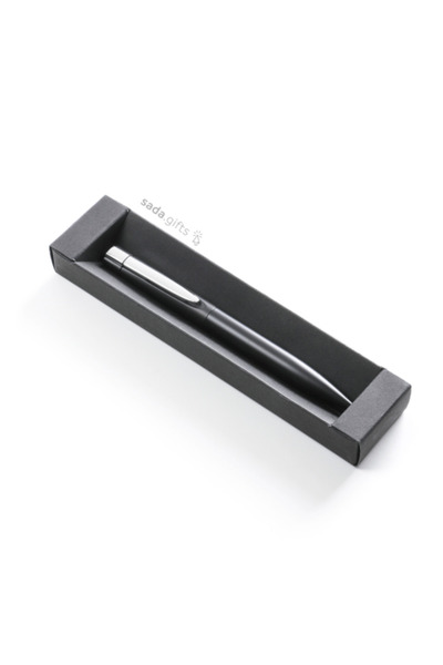 Generic Pen Integrated with Flash for Personal Use, Black Metal Pen with Silver Clip