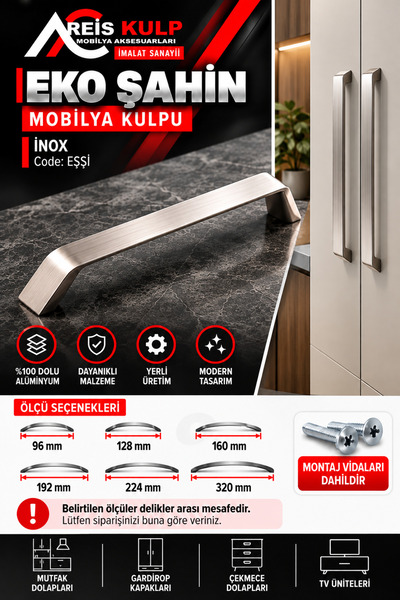 reis kulp mobilya aksesauarları imalat sanayi Reis Kulp Dolap Kulpu Mobilya K...