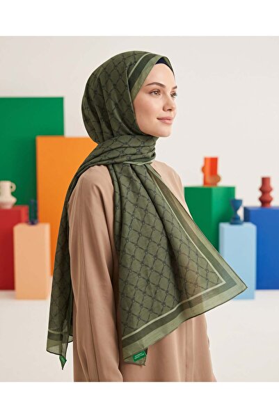 United Colors of Benetton شال فيسكوز بينيتون - فيوري - 1041-076 - أخضر