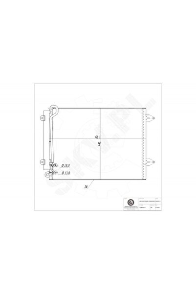 ESEN SKV Radiator aer condiționat Volkswagen CC B7 Passat B6 B 3C0820411C