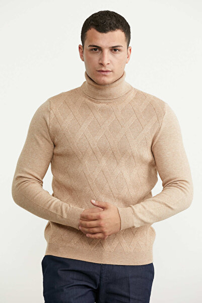 Sementa Full Fisherman Motif Knitwear Sweater - Beige