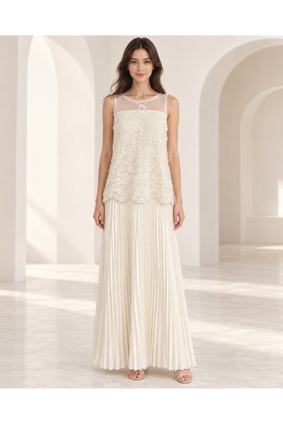 SELSAL Lace Dress and Pleated Skirt – Squirky