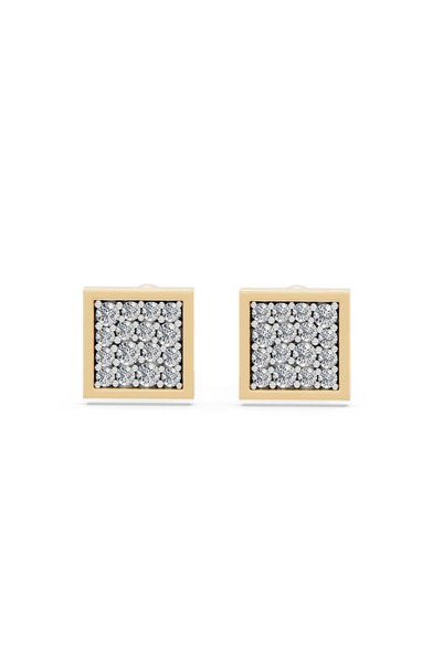 G&T JEWELS Μινιμαλιστικά Σκουλαρίκια από Μασίφ Χρυσό με Διαμάντι – 0.14 ct στ...