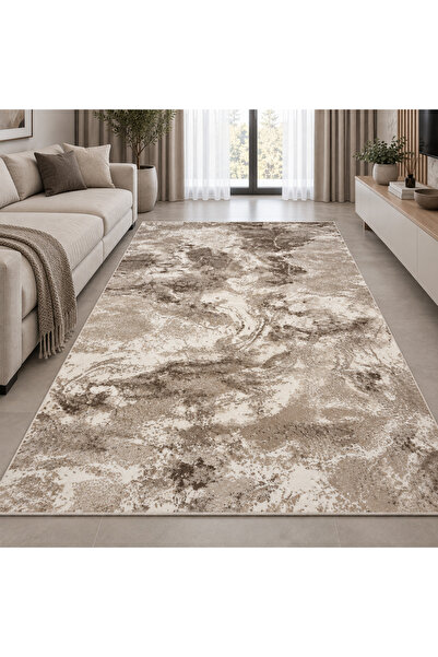 DeltaDesign Covor Sufragerie/Dormitor, Model Itea 42016/102, Crem/Bej