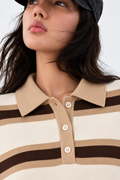 Asfaha Fashion Πουλόβερ - Κρεμ - Oversize