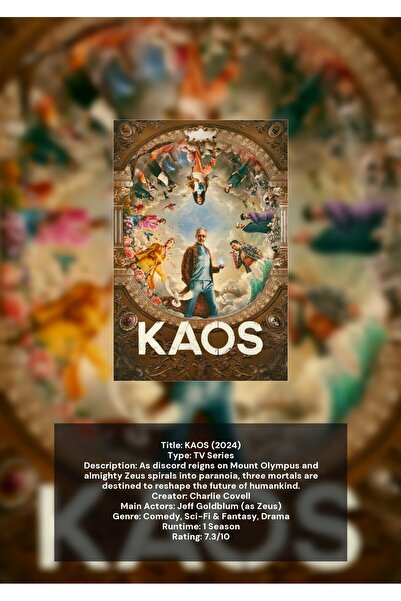 OEM Poster Infografic Chaos, Design Modern si Minimalist, Carton 250g, A4