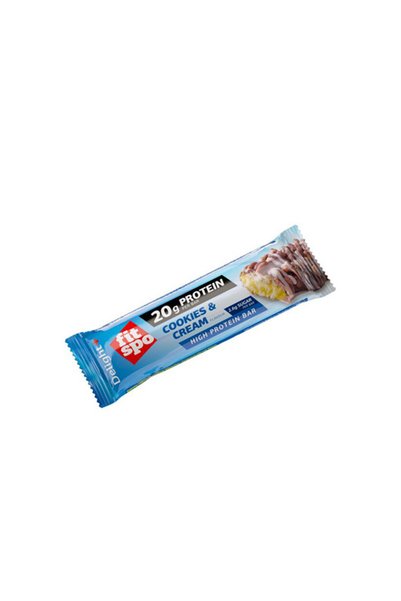 Fit Spo Crunchy Delight plus Baton Proteic - Biscuiți și frișcă, 60 g
