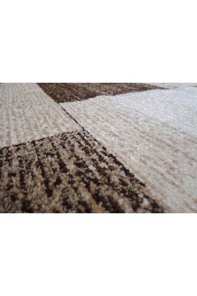 DeltaDesign Covor Sufragerie, Model Daffi 13027/140, Bej/Maro