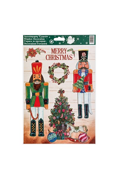 DD SHOP Autocolante Decorative de Craciun Spargatorul de Nuci Cal Glitter Iri...
