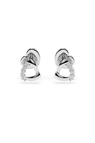 G&T JEWELS Μινιμαλιστικά Σκουλαρίκια από Μασίφ Χρυσό με Στρογγυλό Διαμάντι – ...