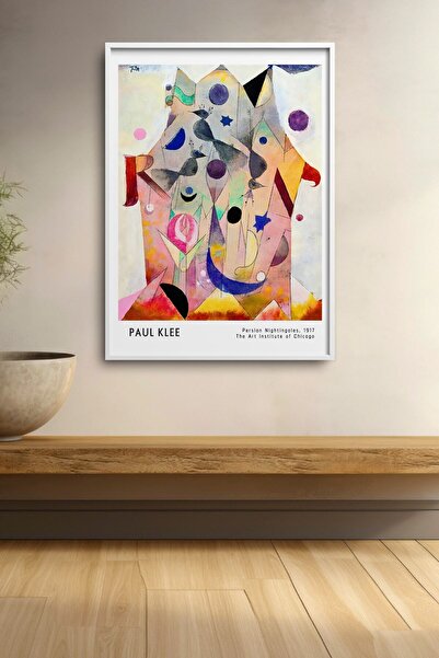 HOMEPACK Pavle Kli Persijski slavujevi Slika Uramljeni poster Moderna umetnos...