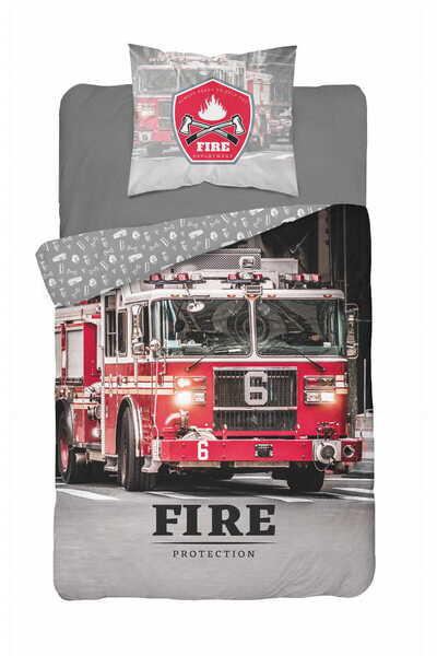 Detexpol Lenjerie de pat bumbac 160x200 Fire Service 3629 A Youth Holland