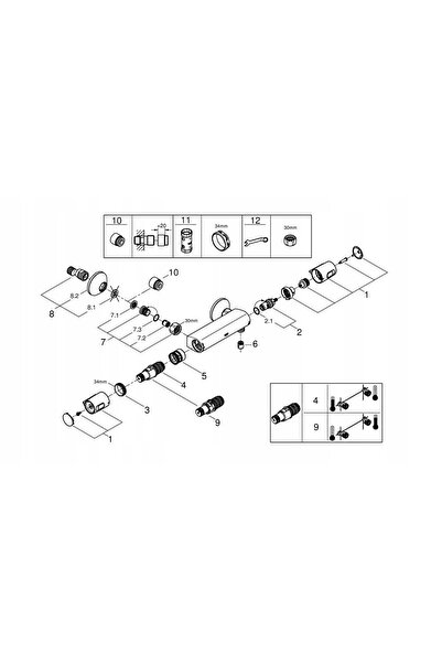 Grohe Precision Trend Baterie de duș termostatică 1022172432