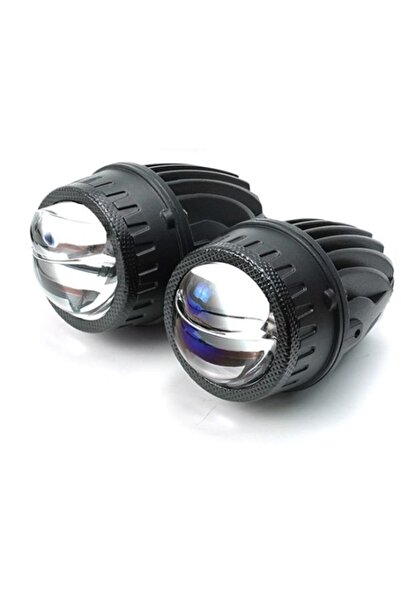 AES 2.0 Inç Bi-LED Lazer Sis Farı Merceği 60W 6000K Blue Glass Projektör Far