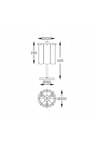 Zuma Line Lampă de masă NIRA MT3523-3S-EGN