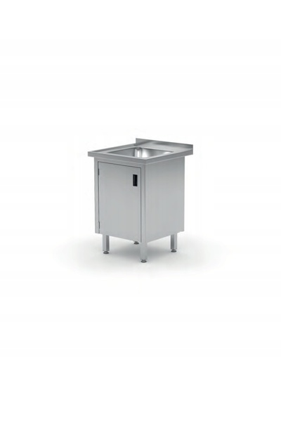 HENDI Chiuvetă de catering cu dulap cu uși batante sudate 50x60x