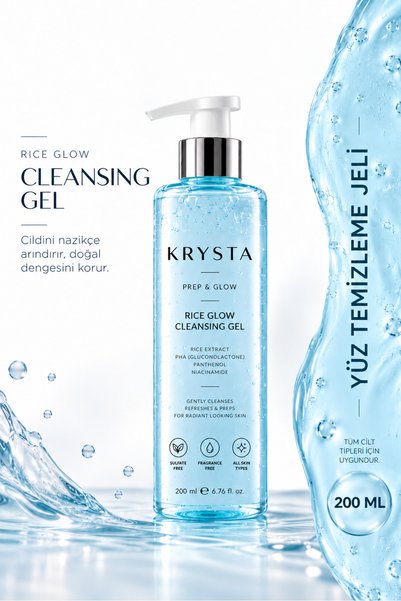 Rice Glow Pirinç Özlü Aydınlatıcı Yüz Temizleme Jeli 200 ml | PHA, Niacinamide