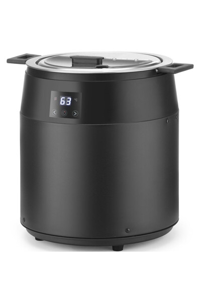 HENDI Fierbător electric tip termos pentru supă, fără apă, 10 l, 450 W - negru
