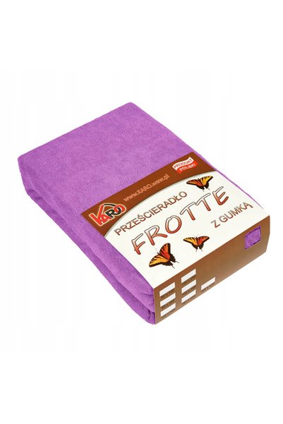 Karo Cearșaf din frotir cu elastic 200×220 Fucsia