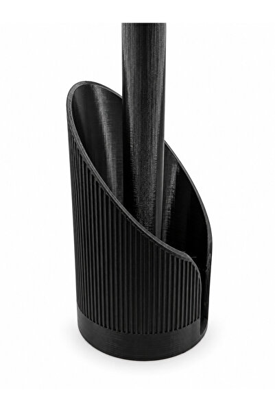 Generic Brand Suport pentru rolă de hârtie de bucătărie, negru, design spiral...