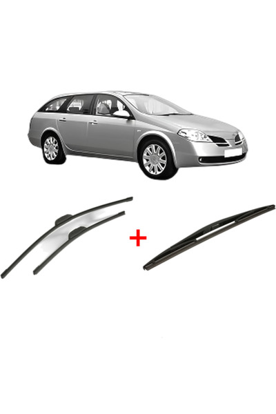 Bosch Set de 3 ștergătoare NISSAN PRIMERA Estate (WP12) 2002 - 2007, parbriz ...