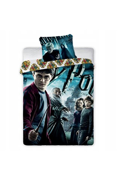 Faro Lenjerie de pat bumbac 160x200 Harry Potter 001 Turcoaz