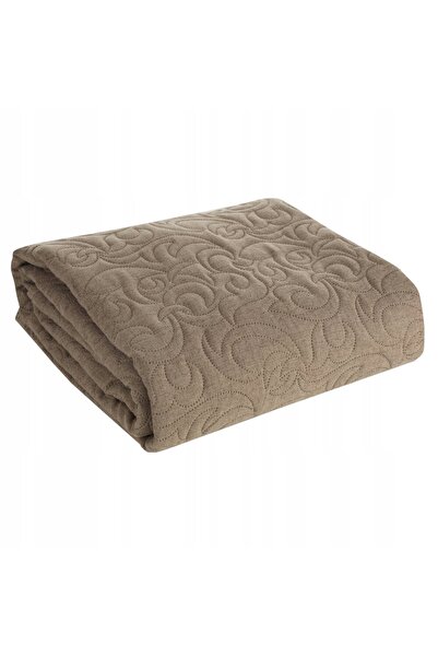 Eurofirany Cuvertură decorativă de pat 220x240 In 4 bej închis