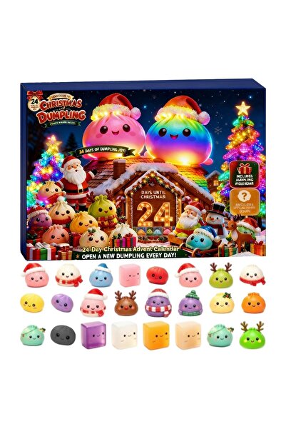 Generic Brand Calendar de Advent Squishy 2026, 24 de Mini Jucării Fidget Surp...