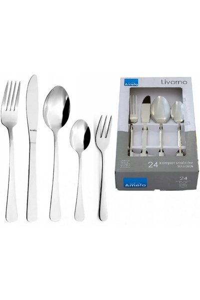 Amefa SET LIVORNO 30 PIESE PENTRU 6 PERSONE, SET COMPLET 24 + 6 FORCATE