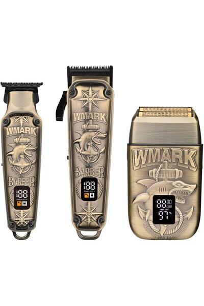 Wmark NG-1604 ماكينة حلاقة الشعر الاحترافية 3 في 1، أداة تشذيب وحلاقة الشعر