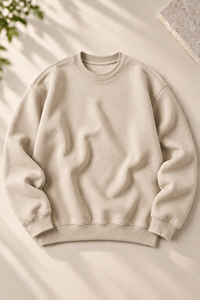 trendypassion Hanorac unisex cu textura moale, simplu, cu 3 fire O supradimen...