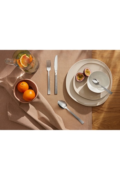 Amefa SZTUĆCE 24 SET DE LENJERIE DE PAT PENTRU 6 PERSOANE CU DESIGN EMBOȘAT E...