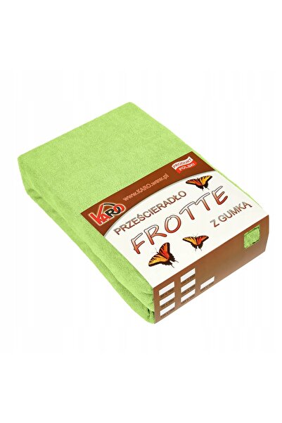 Karo Cearșaf din frotir cu elastic 200×220 Verde lime