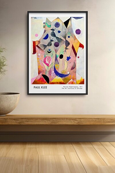 HOMEPACK Pavle Kli Persijski slavujevi Slika Uramljeni poster Moderna umetnos...
