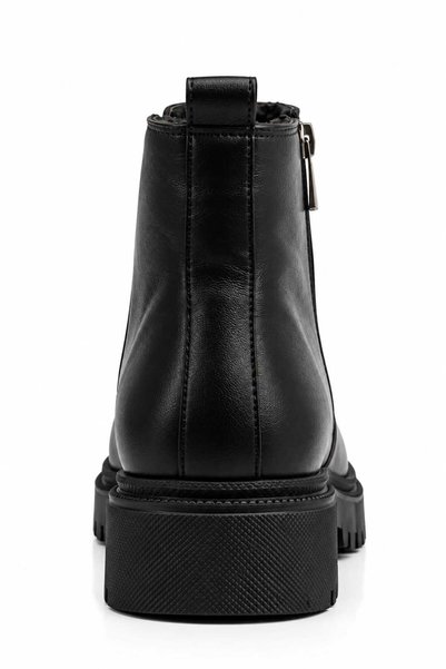 Sanvio Tarzkar Women's Black Fur Lined Waterproof Stitched Rubber Non-Slip Sole Guaranteed Winter Casual Outdoor Boots