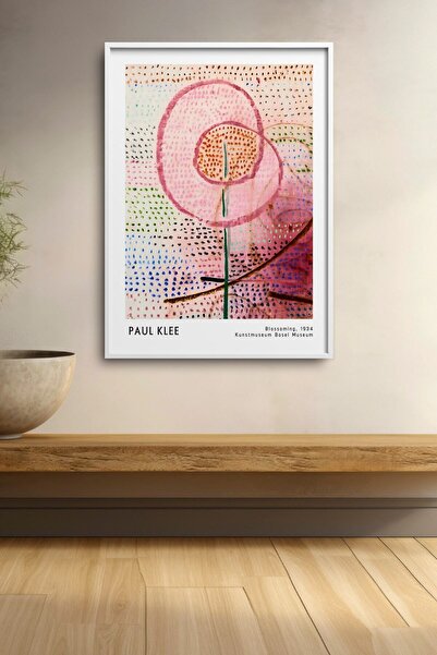 HOMEPACK Pictură cu flori de Paul Klee, poster înrămat, decor de perete cu ar...