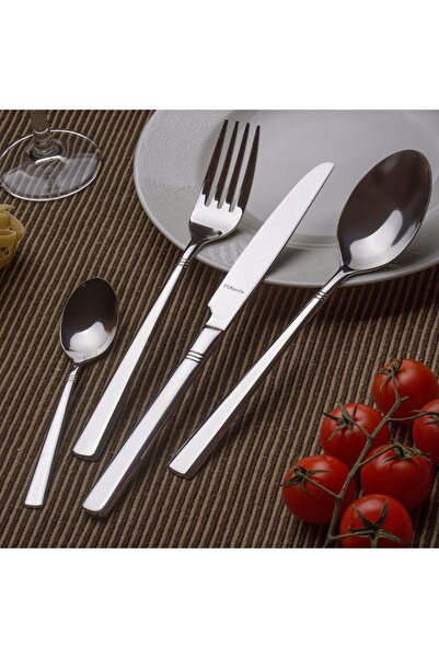 Amefa 48 PIESE MODERNE DIN OȚEL INOXIDABIL PENTRU 12 PERSOANE SET DAKOTA 2 x ...