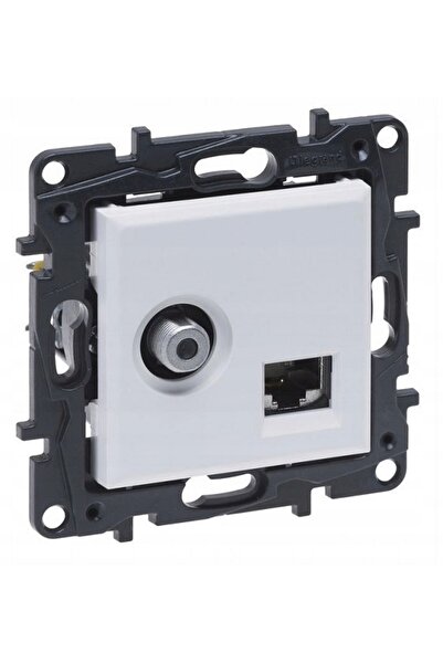 Legrand NILOE ANTENĂ STEP SOCKET TV F INTERNET UTP KAT. 6 ALBE 863177B