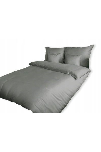 Darymex Lenjerie de pat din satin 200x220 cenușiu 024 culoare uni netedă