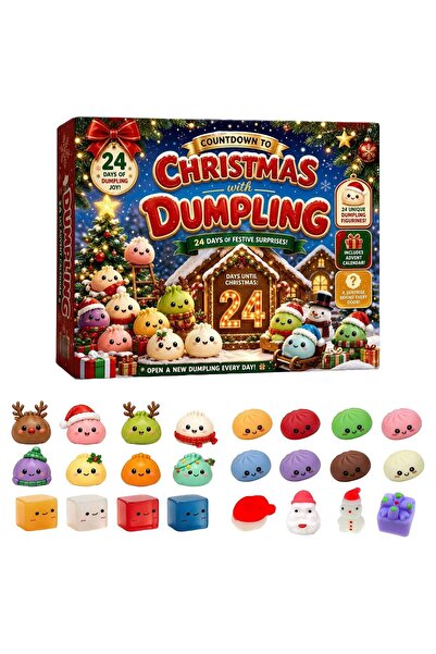 Generic Brand Calendar de Advent Squishy 2026, 24 Figurine Surpriză tip Găluș...