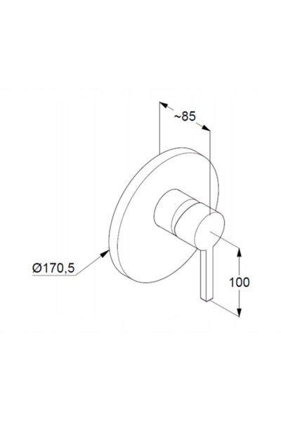 Kludi Baterie submersibilă pentru pulverizator KKLUDI-NOVA FONTE 206553915