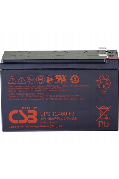 NO BRAND Baterie CSB Baterie CSB Baterie 12V, 9Ah, AGM |   UPS12460F2 |   460 W