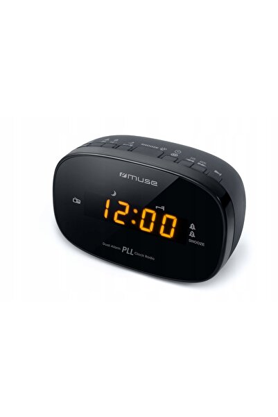 Muse |   M-150CR |   Funcție de alarmă |   Negru |   Ceas radio PLL