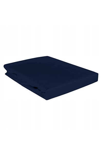Darymex Cearșaf de pat din satin cu elastic 180x200 albastru marin 026 culoar...