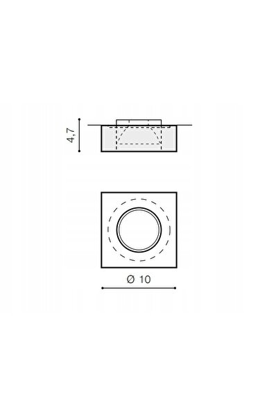 AZzardo Downlight încastrat cu prindere prin ochiuri Vektor AZ1495