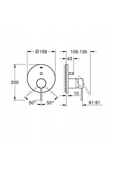 Grohe Baterie cadă-duș GL1 24058GL1
