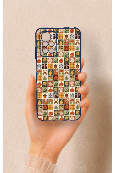 Vip Case حافظة سيليكون متوافقة مع هاتف Redmi 10 2022 بتصميم خريفي منقوش
