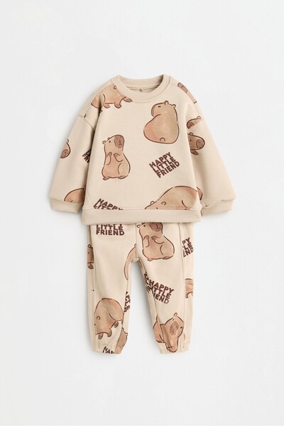 LEFTIES ERKEK ÇOCUK & BEBEK Baskılı sweatshirt ve pantolon takımı