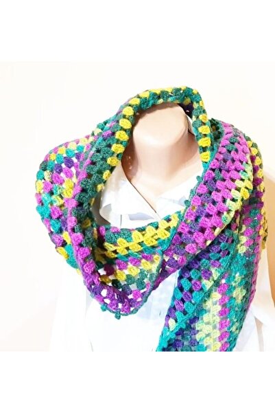 Marc Rai de Culoare: Unique Rainbow Crocheted Cape