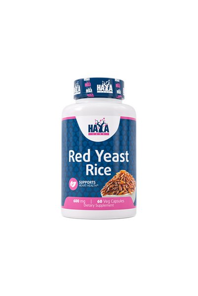 haya labs Orez cu ferment roșu 600 mg - Supliment din plante, 60 capsule vege...
